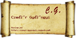 Czmór Gyöngyi névjegykártya